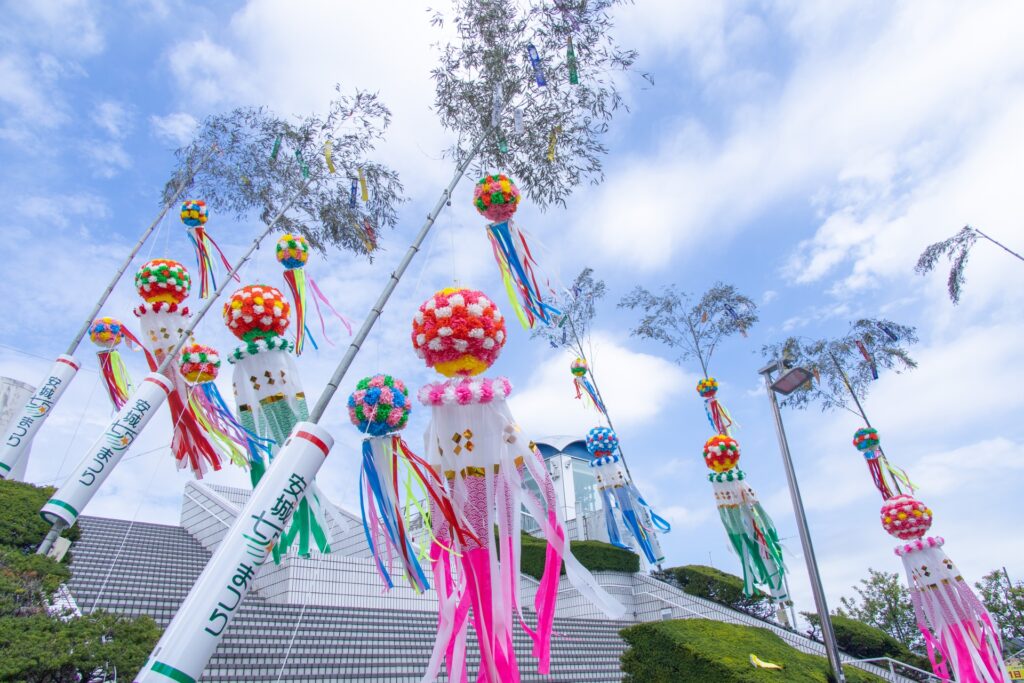 Trang trí lễ hội Tanabata Anzyou Nhật Bản