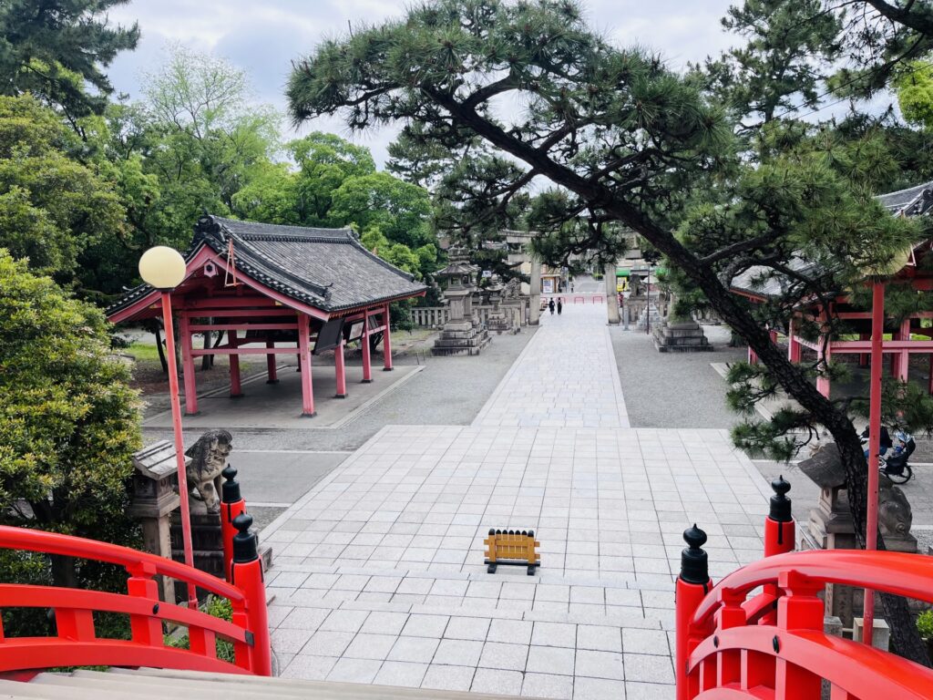 Hình ảnh đền Sumiyoshi Taisha ở Osaka
