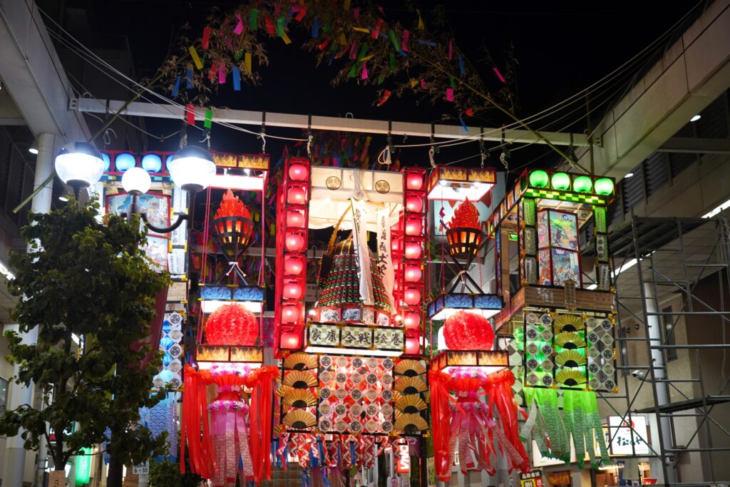 Trang trí lễ hội Tanabata Syounan Hiratuka Nhật Bản