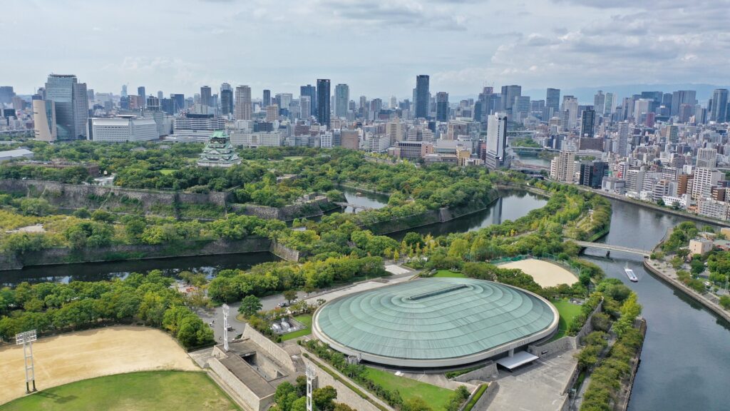 Hình ảnh công viên lâu đài Osaka
