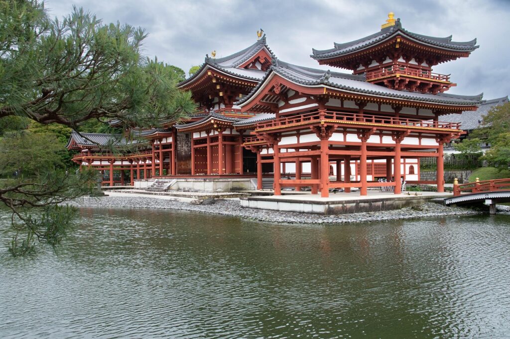 Hình ảnh đền Byodoin ở Uji Kyoto
