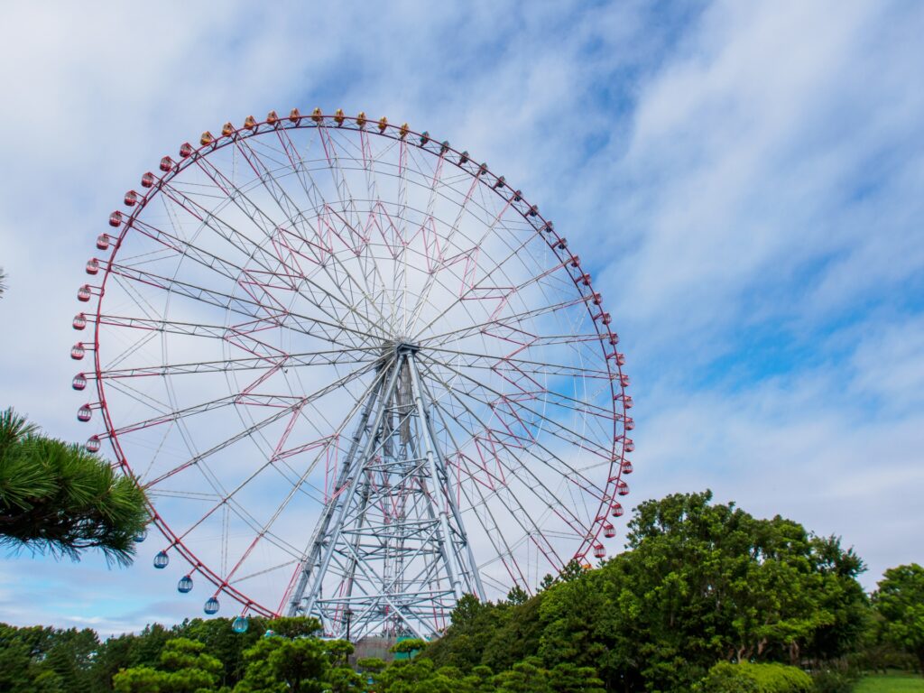 Vòng quay Ferris cao 117m tại công viên Kasai