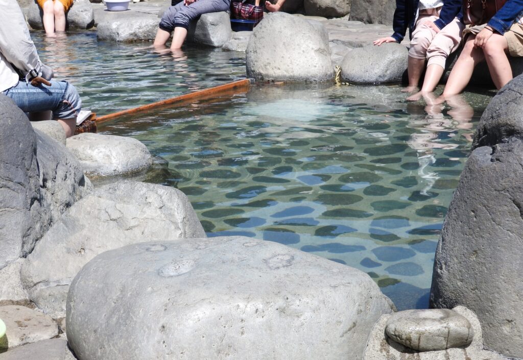 Điểm tắm chân miễn phí tại Gero Onsen