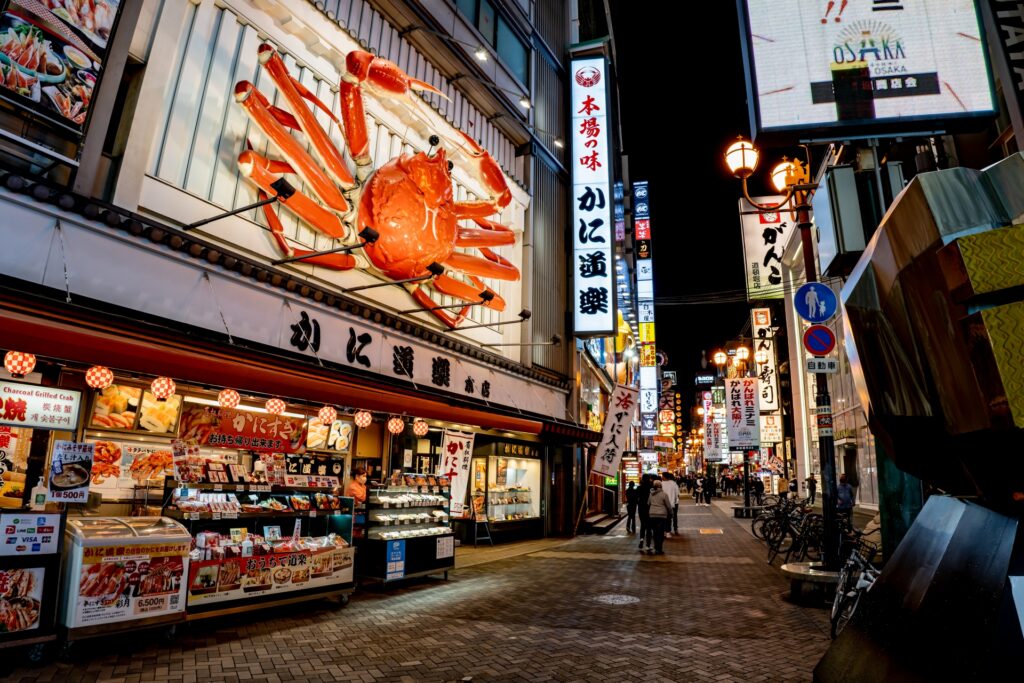 Biển hiệu cua khổng lồ ở Kani Doraku – Dotonbori Osaka